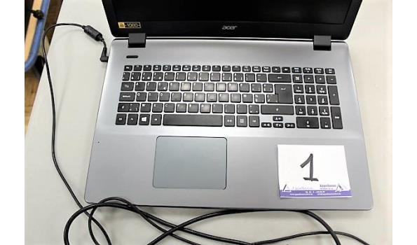 laptop ACER E5-771, met lader, paswoord niet gekend